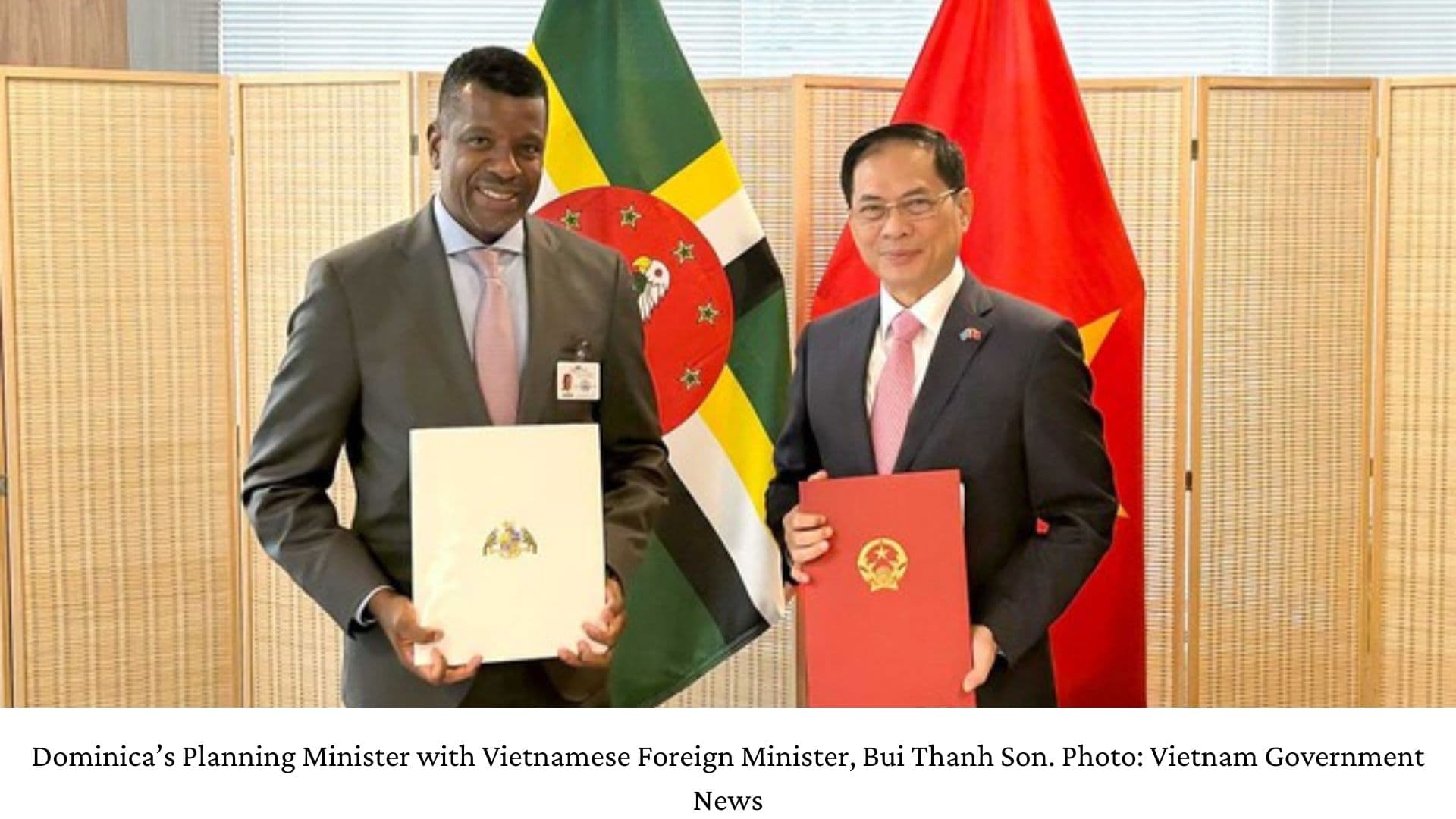 Dominica & Vietnam Signed Visa Free Agreement